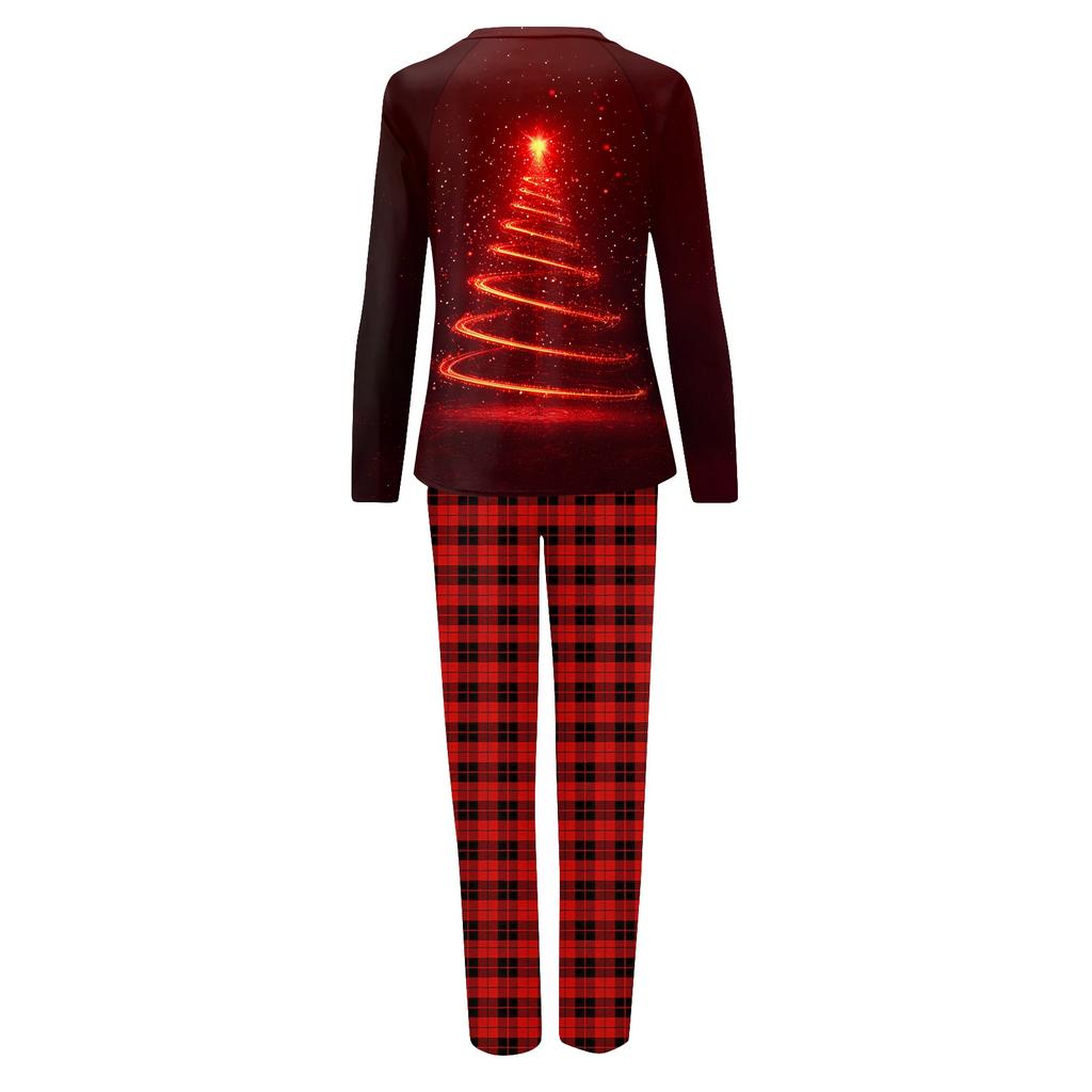 Комплект из топа и брюк с рождественскими принтами для всей семьи Одинаковые комплекты для всей семьи