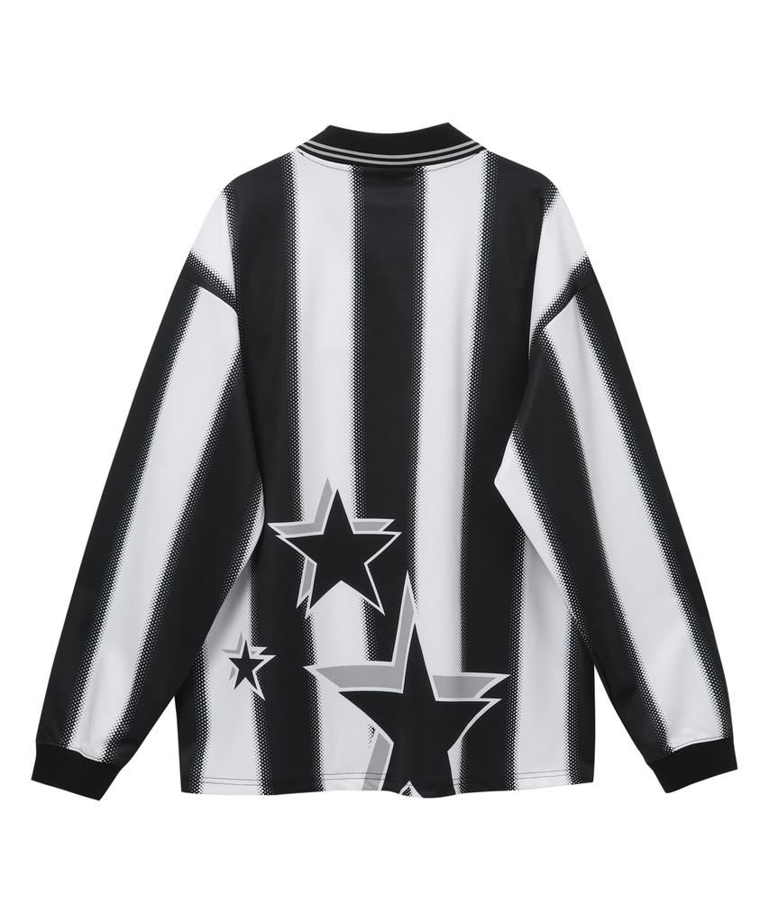 BAUF B Star Striped Football Jersey [Black]