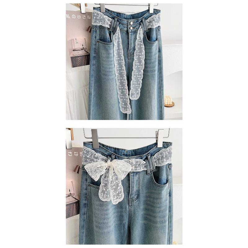 Multifunctional Long Lace Scarf Versatile Belt Ribbon Hair Band For Women
