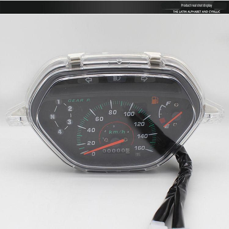 Yibaike Мотоциклетный прибор с изогнутым лучом TBT110: Сборка тахометра, одометра, спидометра.