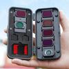 Чехол для переноски фильтров для DJI Osmo Pocket 3 Водо- и пылезащитный Чехол-органайзер для хранения оптики, линз, ND, UV, CPL фильтров, карт памяти и аксессуаров