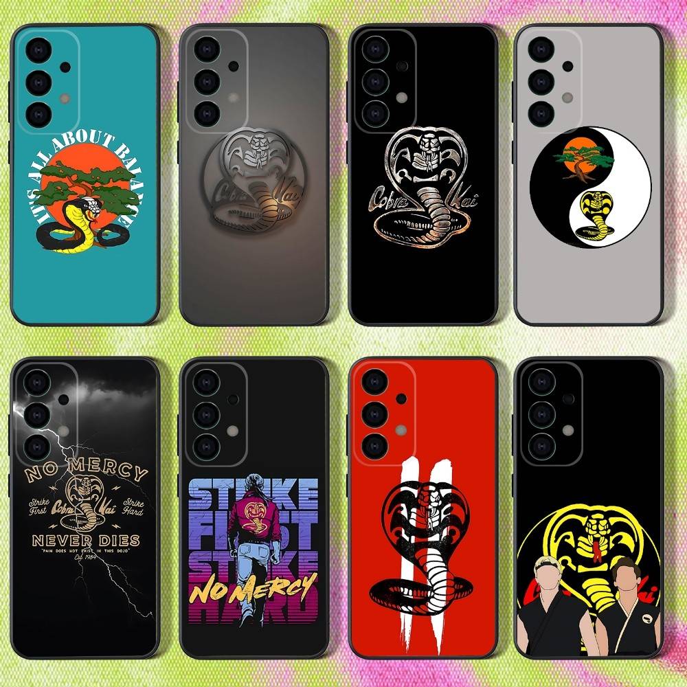 Чехол для телефона Cobra Kai Snake для Samsung S25, S24, S21, S22, S23, S30, Ultra, S20, Plus, Fe, Lite, Note, 10, 9, 5G Черный чехол