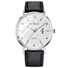 RORIOS Date Quartz Christmas Silver White Мужские часы, Дисплей, Часы, Светящиеся, Легкие, Многофункциональные, Водонепроницаемые, Для работы, Для поездок на работу, Стильные,