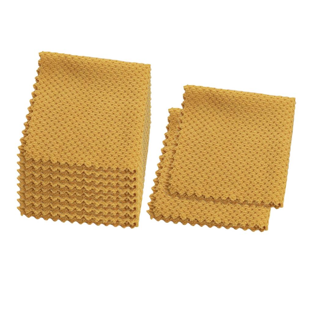 10Pcs Microfiber Cleaning Cloth Washable Washcloths Window Cleaning Rag for Household Kitchenware Kitchen Counters Dishes