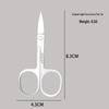 Stainless Steel Curved Nose Hair & Eyebrow Scissors for Men & Women