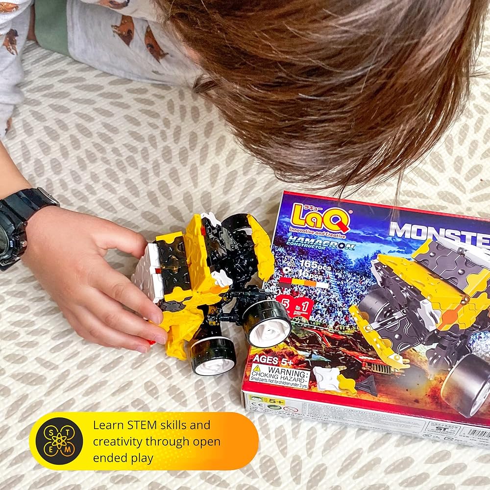 Yoshiritsu LaQ Hamacron Constructor Монстр-трак Набор для сборки Образовательная игрушка