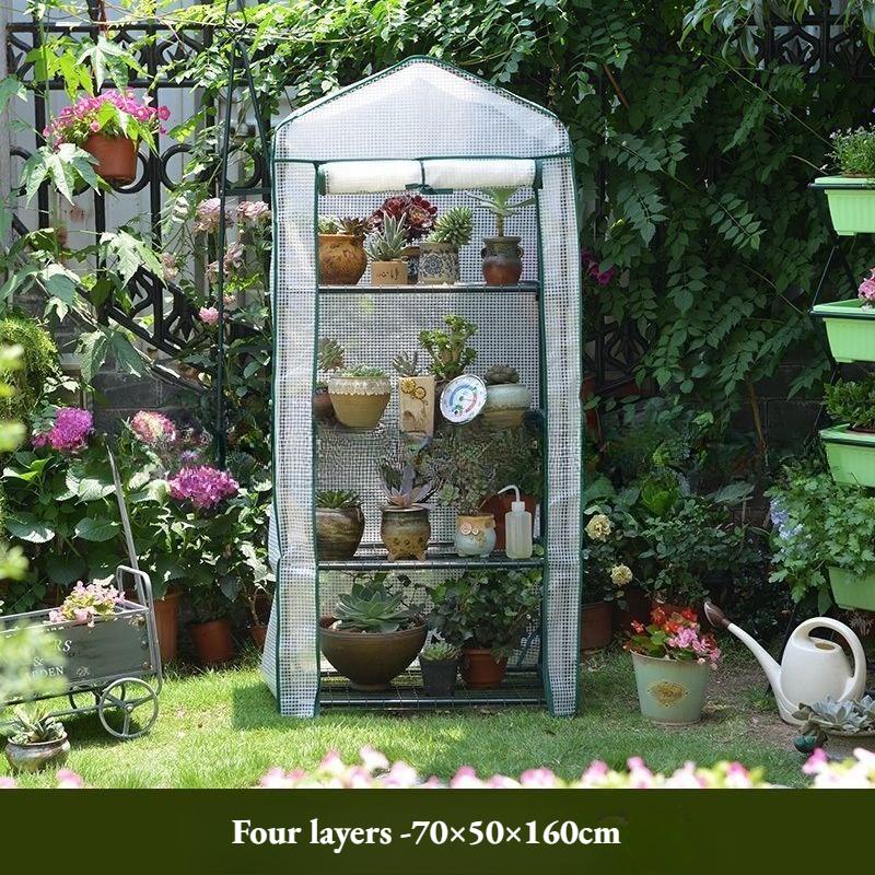 Компактная уличная теплица для цветов и овощей – Защита от солнца, дождя и изоляция для использования на балконе или в саду(Кронштейн не входит в комплект.)
