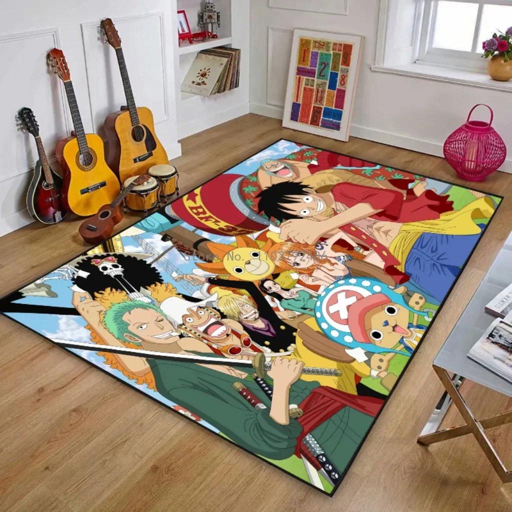 2026 One Piece Luffy Chopper 3D Carpet Living Room Home Anti Slip Chair Mat Rug Kitchen Mat Sofa Table Rug Girls Boys Room Rug