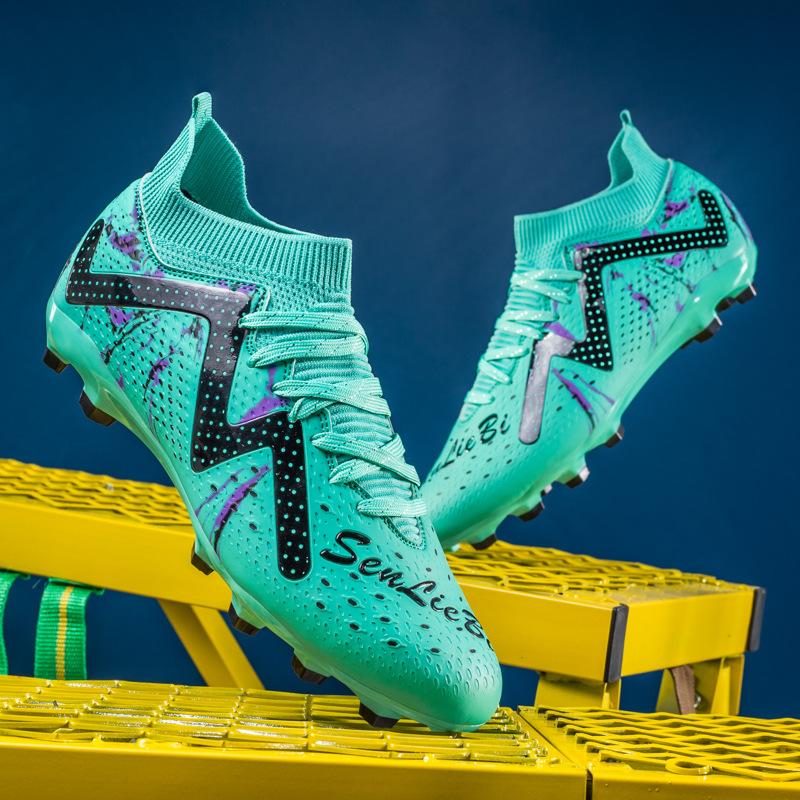 Новые высокие футбольные бутсы для мужчин, взрослых, молодежи, студентов, для занятий спортом на траве, для тренировок, для женщин