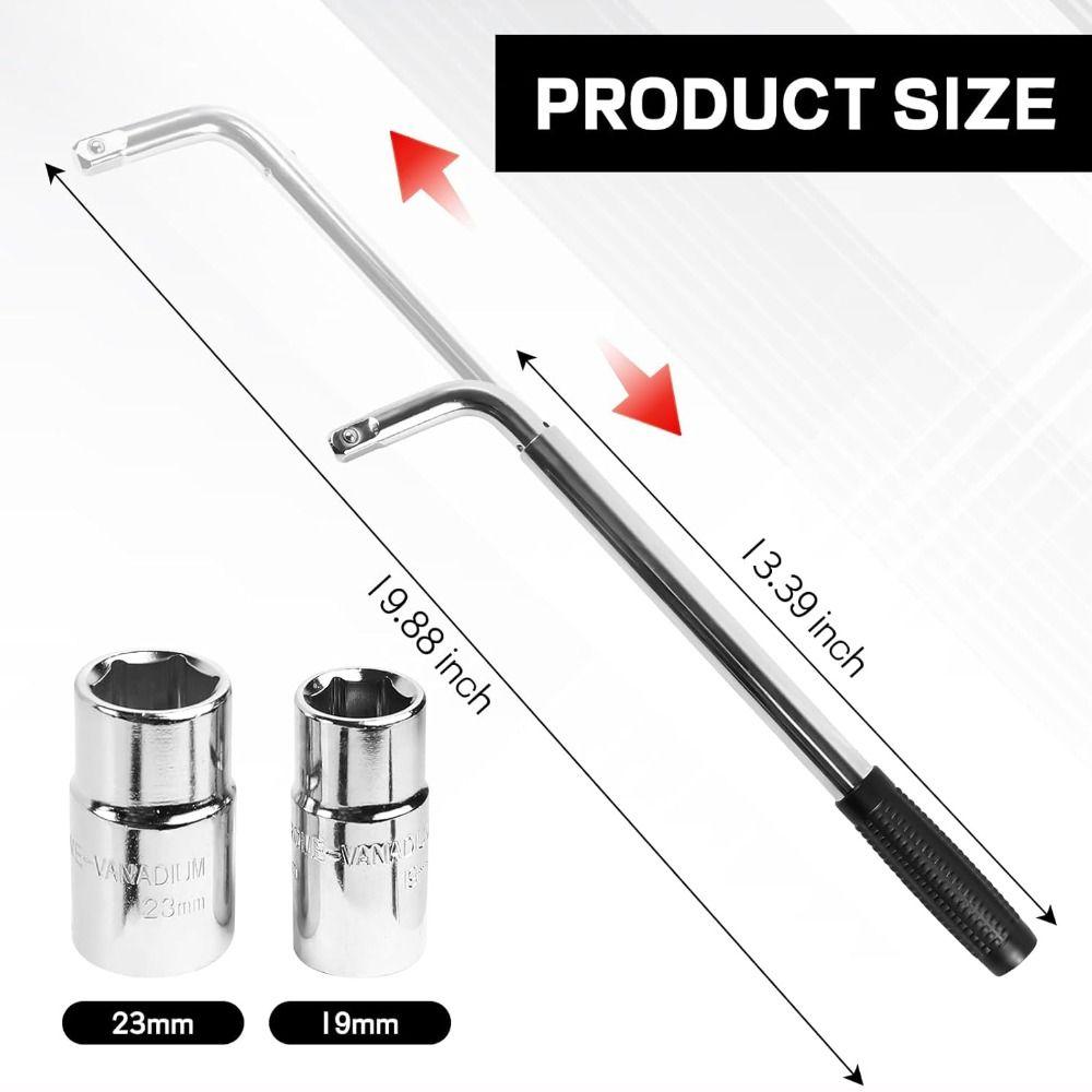 21/23mm Telescoping Lug Wrench With Sockets Wheel Wrench Tools Car Repair Tools Car Repair