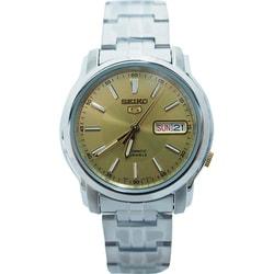 Seiko 5 SNKL Series Men's Automatic Wrist Watch - Silver / Gold SNKL75K1 SNKL81K1 SNKL19K1 SNKL19J1 SNKL77K1 SNKL38K1 SNKL40K1 Gift Casual Business