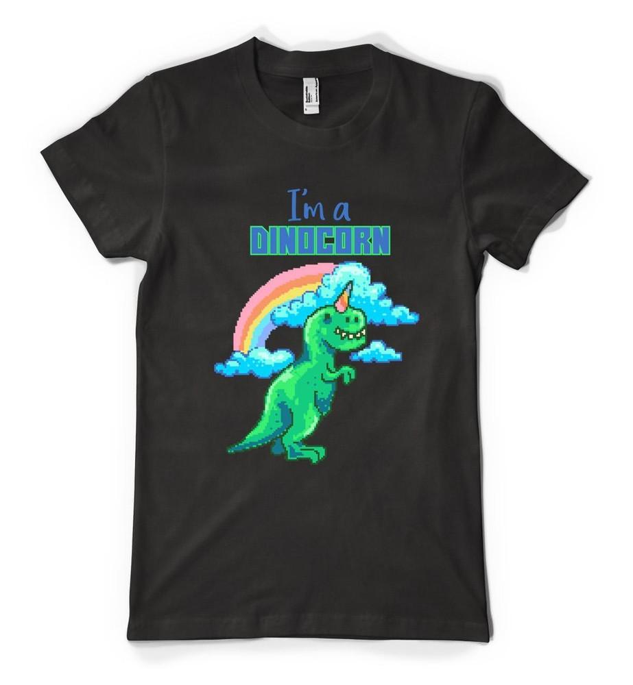 I'm A Dinocorn Dinosaur Unicorn Rainbow Mashup Personalised Unisex Kids T Shirt