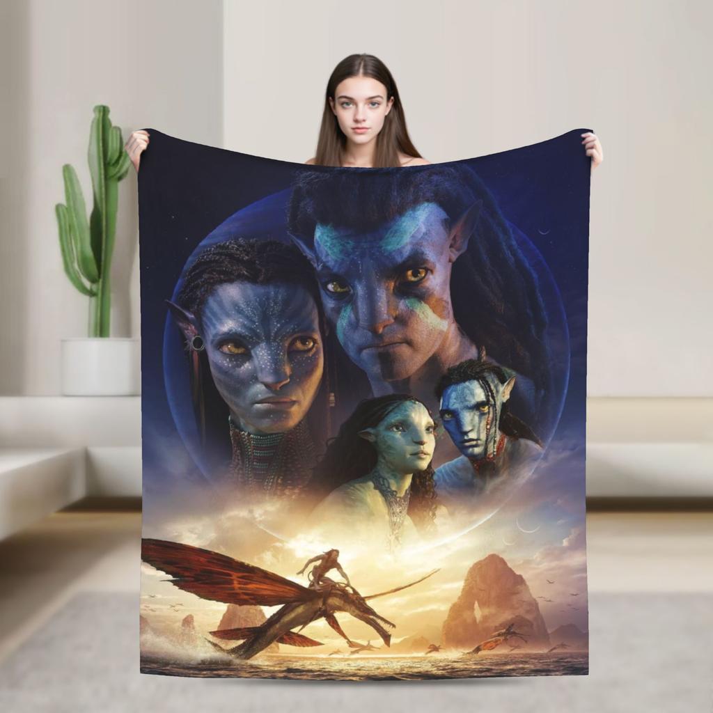 Cartoon Avatar Movie Blanket Fleece Summer Air Conditioning  Multi-function Lightweight Throw Blanket for Bed Car Quilt