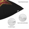 USSR Hammer And Sickle CCCP Russian Soviet Flag Square Pillowcase Cushion Cover Pillow Case Throw Pillow Cover for Home Bedroom
