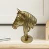 Статуя головы лошади Скульптура животного Художественное произведение Настольная фигурка Фэншуй Орнамент для праздничной вечеринки