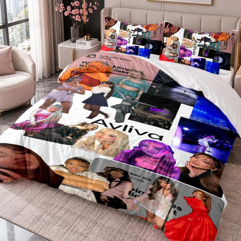 Ayliva 3Pcs Bedding Set Duvet Cover With Two Pillowcases For Bedroom Home Decoration