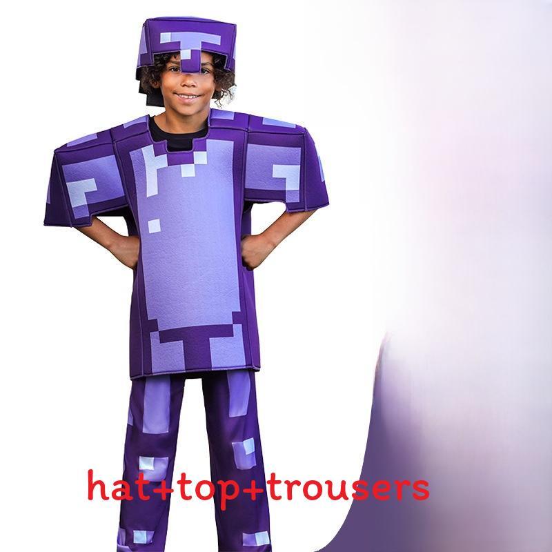 Косплей-костюм Алмазной брони из Minecraft из полиэстера для игры, аниме, ролевых игр