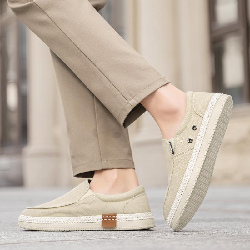 Модные повседневные мужские парусиновые туфли Красивый удобный и дышащий стиль Новая молодежная обувь для повседневной носки в офисе и на отдыхе Легкая