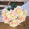 Multicolor Artificial Rose Flower DIY Accessories Faux Flower  Party Supplies