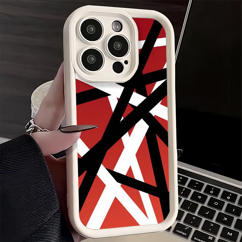 Чехол для телефона iPhone 17 Air 16E 15 16 Pro Max Эдди Ван Хален Графический Чехол с гитарой 14 Plus 13 12 Mini Мягкий силиконовый Funda
