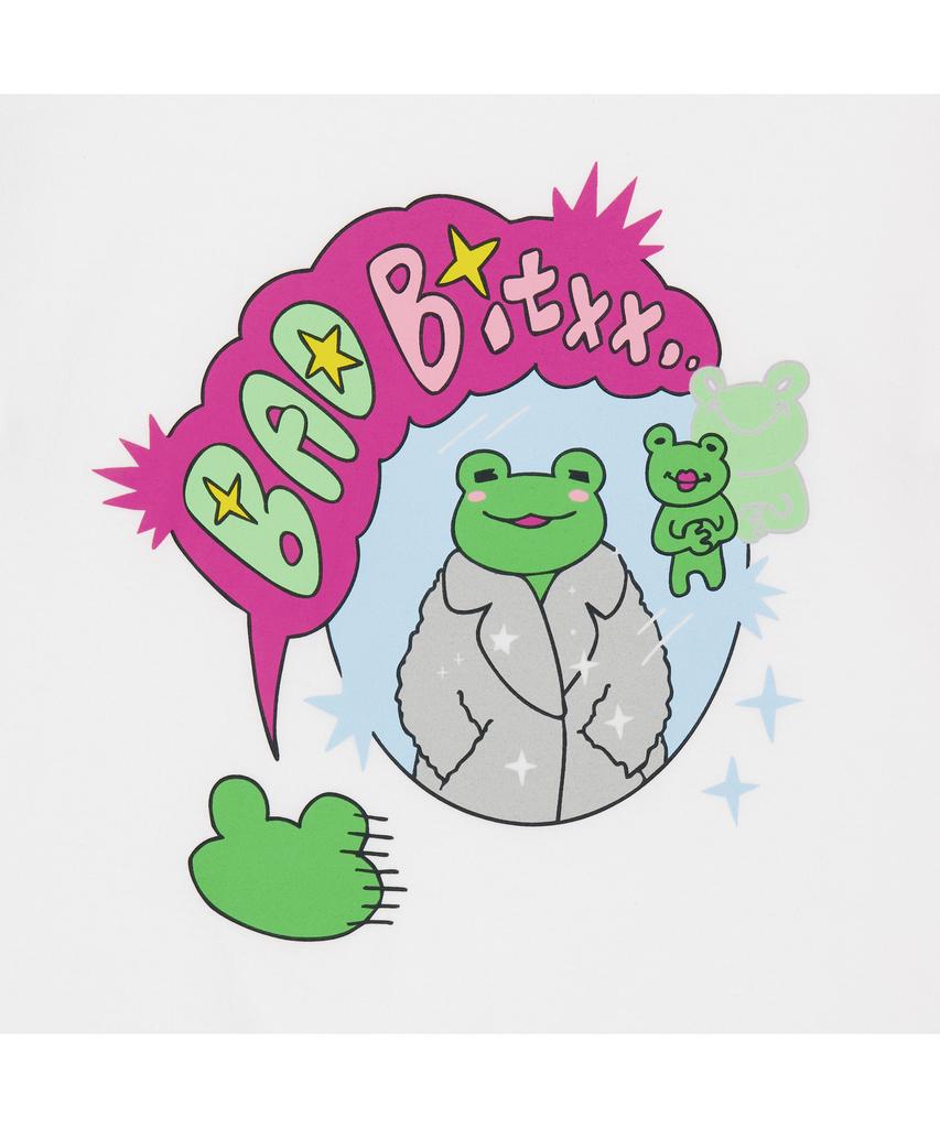 Eolleongttungttangsangjeom [Тонгдак Чхонса] Bad X Frog Футболка Белая