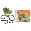Dinosaur Sliding Track Toy Set Rolling Wheel Dinosaur Climbing Slide Toy with Sound Light