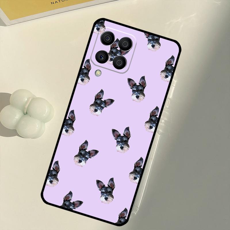 Schnauzer Puppy Dog For Samsung Galaxy M33 M13 M14 M12 M32 M52 M31 M55 M15 M11 M21 M35 M53 M34 M54 M06 M16 Case