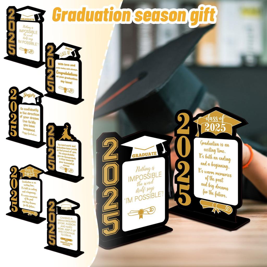 Graduation Decorations Wooden Tabletop Decorations Graduation Gifts, Graduation Party Decorations, Graduation Congratulations Tabletop Centerpieces