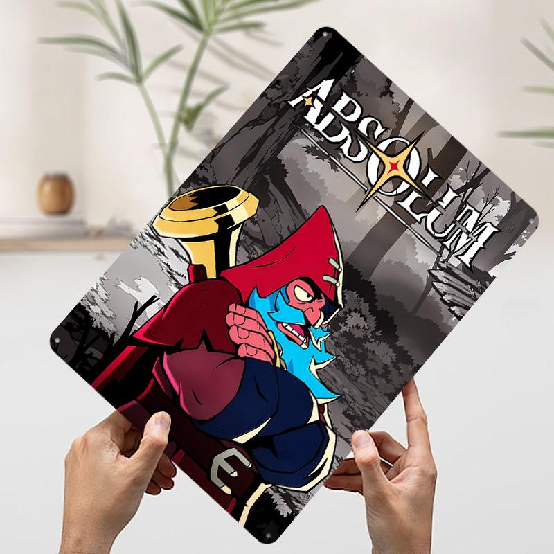 Absolum Game Character Tinplate Poster Customized Wall Art Vintage Retro Metal Signs for Decoration At Home Decor Items Man Cave