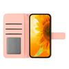 Для Oppo Reno13 5G (Глобальный) Чехол Подсолнух Оттиск PU Кожаный Чехол для Телефона с Длинным Ремешком