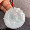 Burma A-Grade Natural Jade Leaf Pi Xiu Pendant