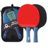 2PCS Table Tennis Racket for Beginners Table Tennis Training Pimples-in Rubber Ping Pong Paddles Racket