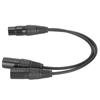 JORINDO JD6069 Кабель XLR гнездо - двойной XLR штекер Y-разветвитель аудио микрофонный кабель 0.3 м