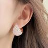 Серьги с жемчугом в стиле легкой роскоши, серьги с дизайном, подчеркивающим темперамент, ретро серьги-пусеты с двусторонним креплением