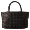 [IMAI BAG с 1977 года] Женская сумка Imai Bag totrue из натуральной лошадиной кожи с плетеным плетением, Элегантная для повседневного использования (33162 Черный)