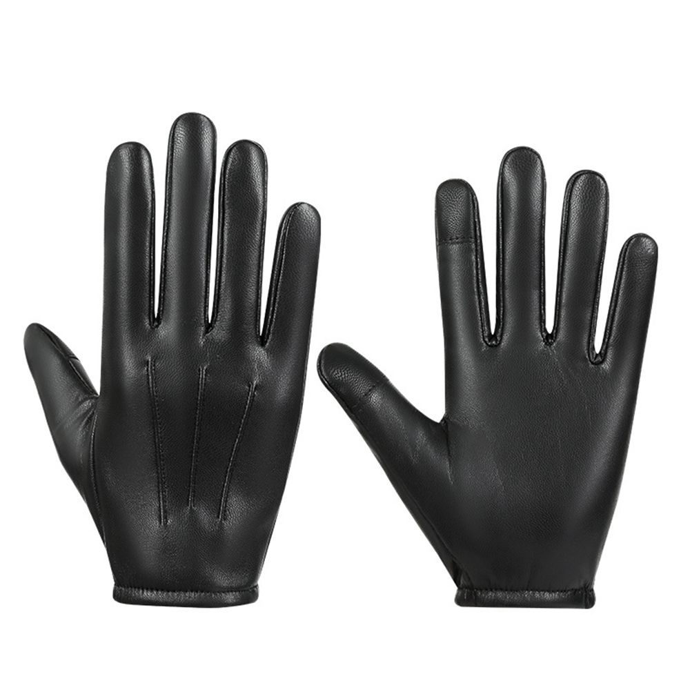 Waterproof Winter Full Finger Gloves Gloves Fashion Accessories Men Leather Mittens