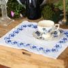 1Pc Placemat Retro Style Cotton Rural Style Embroidered Originality Photography Props Decorative Cloth Figure