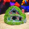 Resin Moss House Landscaping Decorative Fish Hiding Reptile Hole Fish Shrimp Hideout  Aquarium
