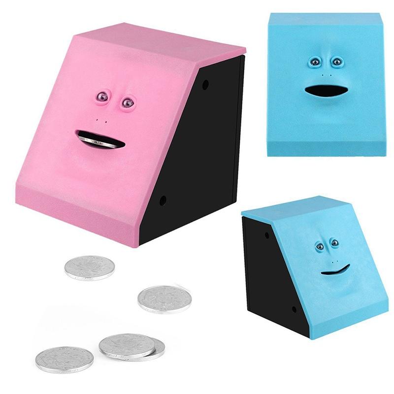 Funny Sensor Facebank Salvadanaio Piggy Bank Monete Coin Case Regalo