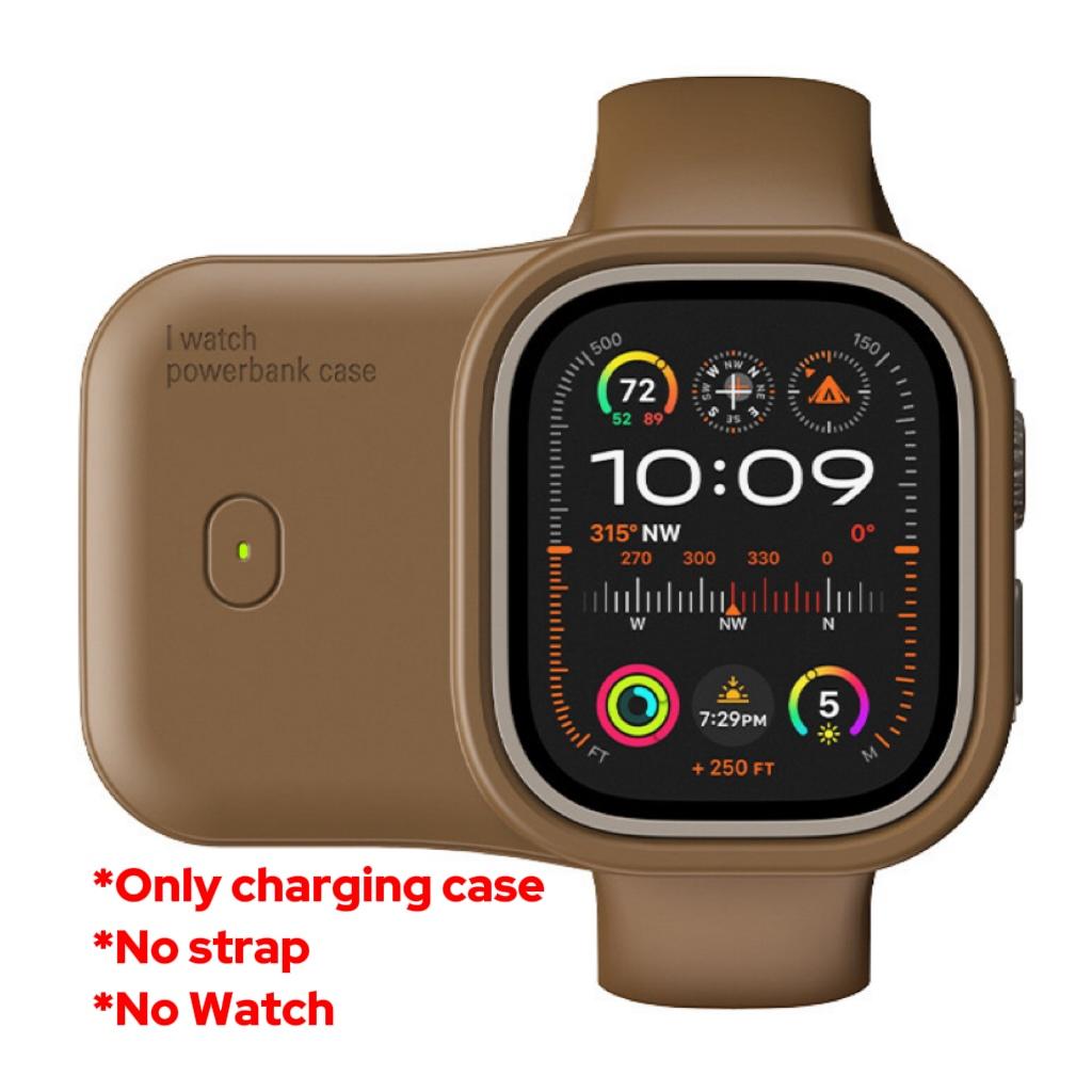 Портативное беспроводное зарядное устройство 1200 мАч Power Bank для Apple Watch 9 8 7 6 5 4 SE Ultra для iWatch Чехол для быстрой зарядки