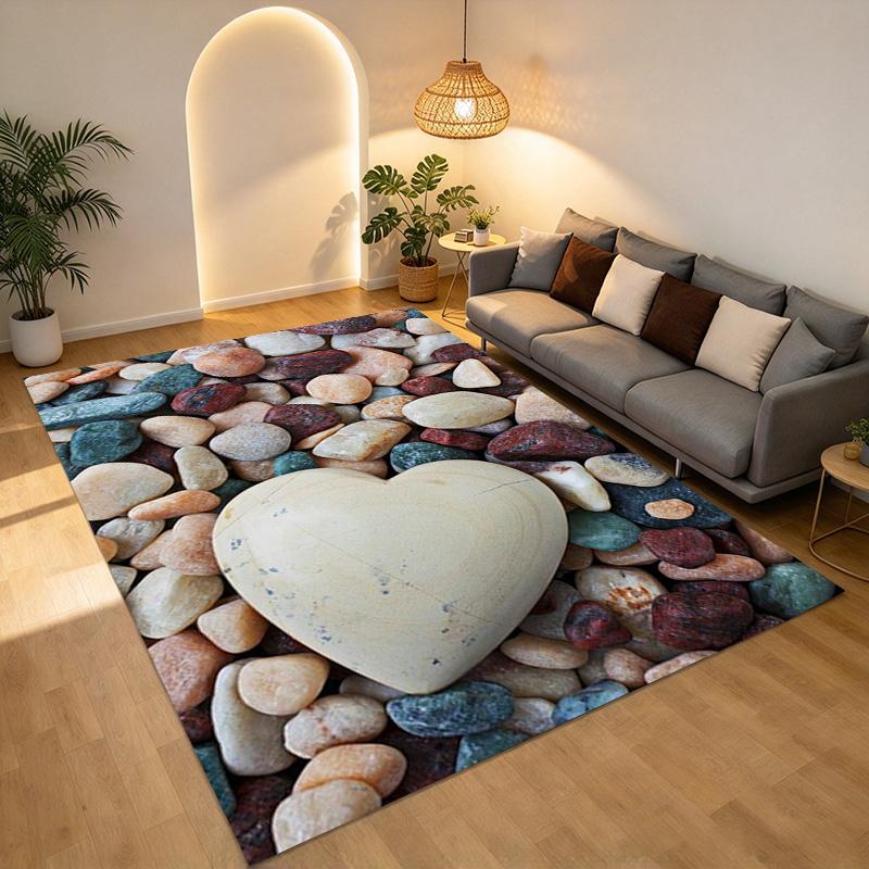 Heart Rocks Living Room Nonslip Area Rug Soft Carpet For Bedroom Game Playroom Sofa Office Home Decor Doormat Christmas Gift C9301890
