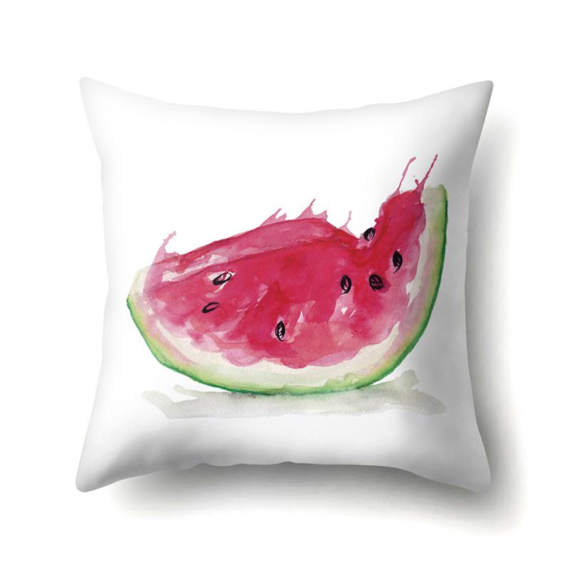 Крутая летняя фруктовая полиэстеровая наволочка, украшение для автомобиля, принт для дома, маленькая свежая милая наволочка