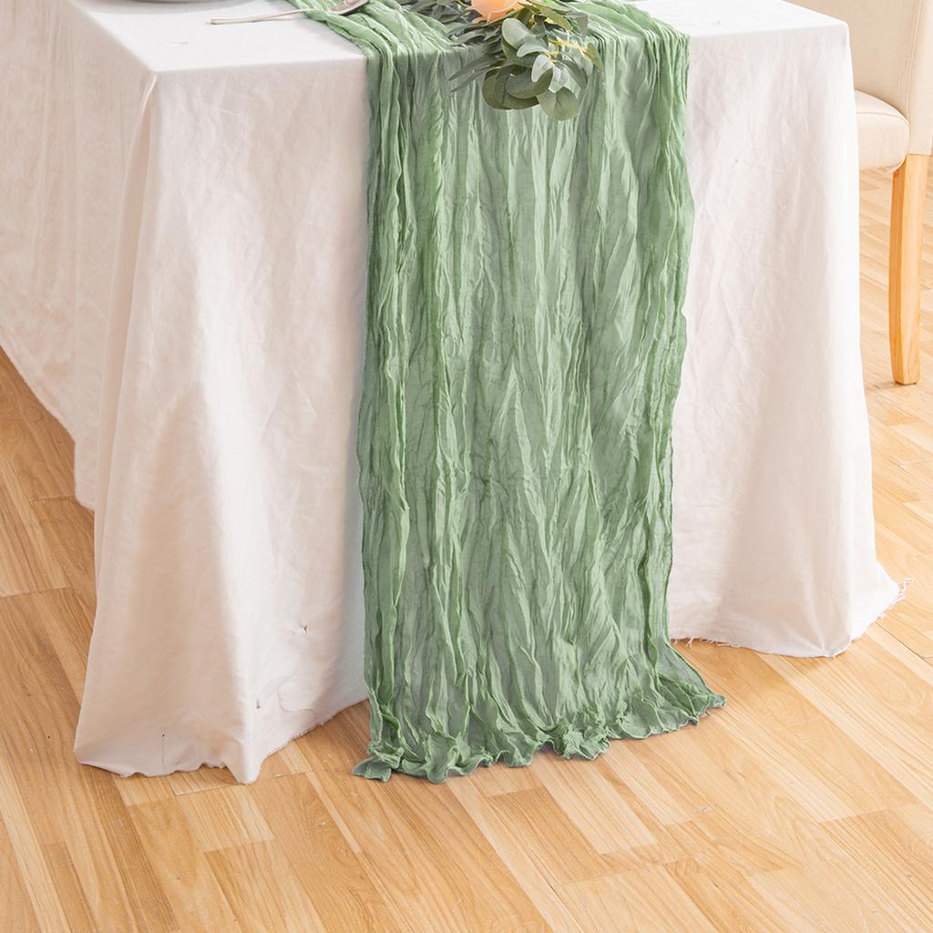 Складная дорожка для стола из плиссированной сырной ткани, флаг для обеденного стола