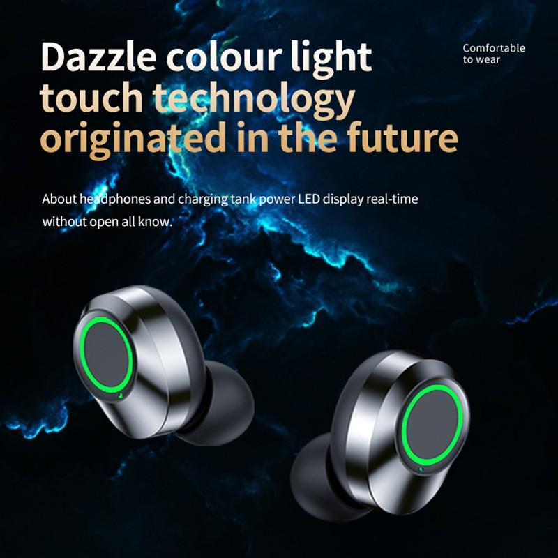 Новые беспроводные наушники со светодиодным дисплеем, сенсорные вкладыши TWS, беспроводные наушники, спортивная музыкальная игровая гарнитура для IOS/Android