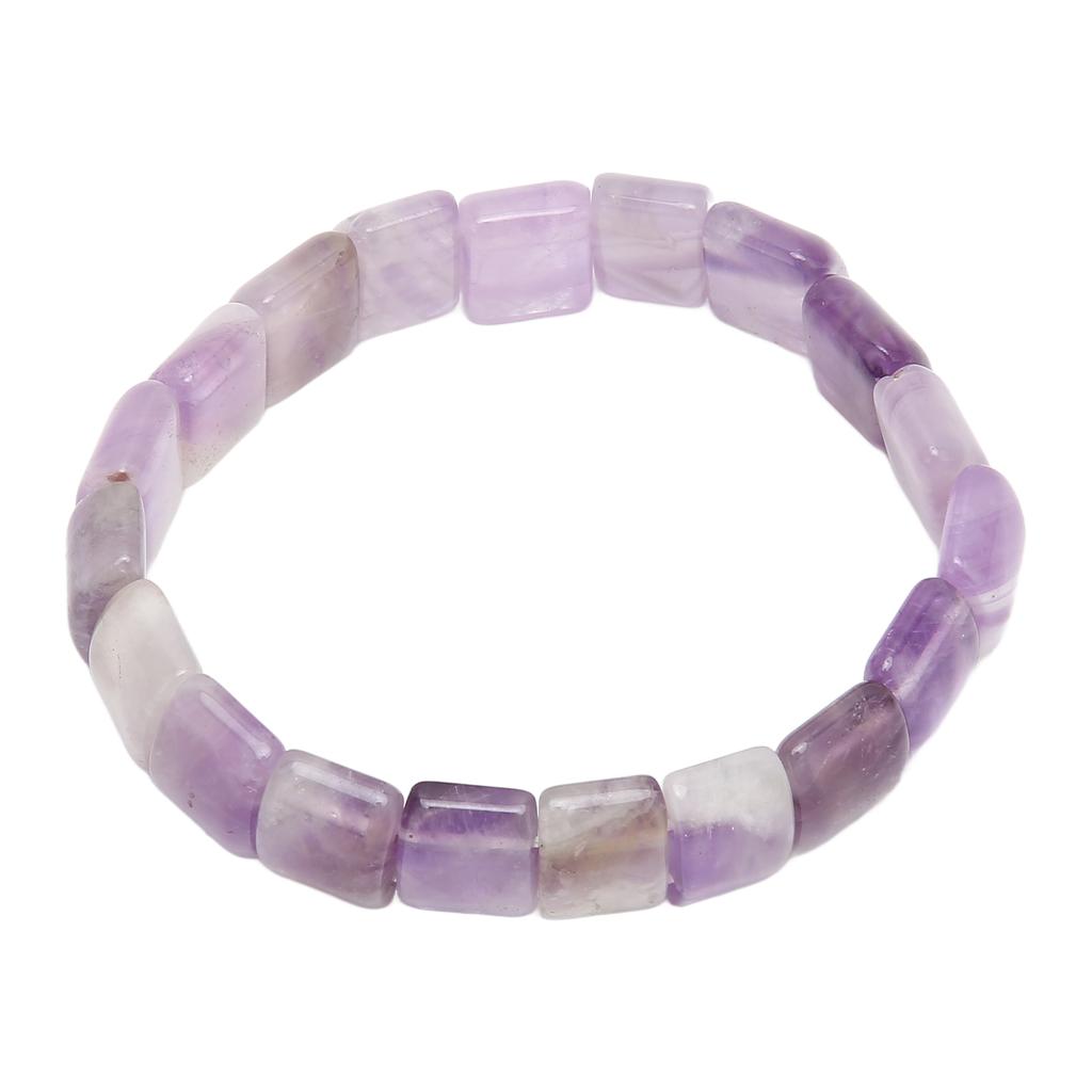 Браслет с аметистом, смешанный цвет, чисто натуральный, высокоэластичный хрустальный браслет для юбилея вечеринки