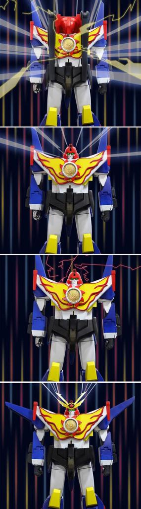 Super Metal Action Armed Combination Fighbird ABS Painted Finished Movable Figure Non-scale Die-cast &