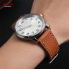 Винтажный коричневый ремешок для часов из натуральной кожи 20 мм 22 мм Ручная прошивка Кожаный ремешок для часов Мужской Женский Пряжка-булавка Мягкий браслет