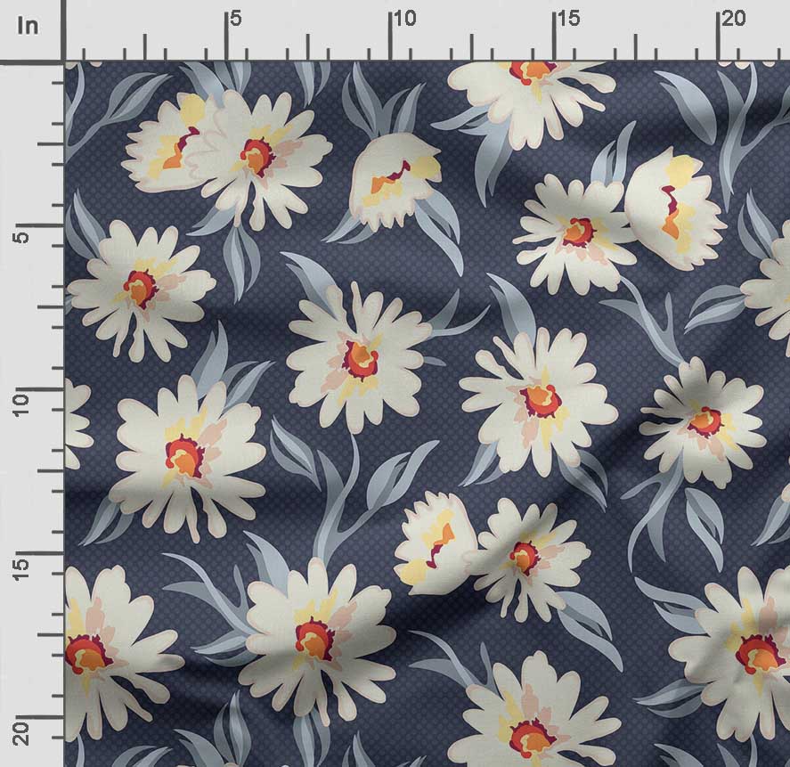 Soimoi Ткань для квилтинга из хлопкового батиста с цветочным принтом, продаваемая во дворе — швейные принадлежности для хлопчатобумажной ткани средней плотности шириной 42 дюйма