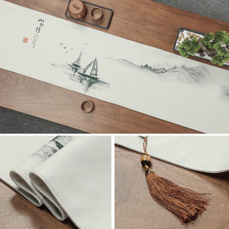 Чайный столик флаг чайный столик скатерть новый китайский чайный столик чайный столик скатерть искусство длинное полотенце китайский стиль дзен стол флаг