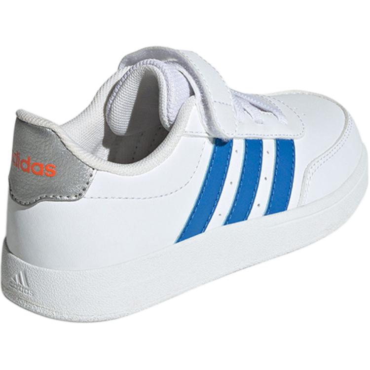 New Adidas BREAKNET 2.0 Anti-Slip Wear-Resistant Low-Top Kids' Skateboarding Shoes White Kids' JI0963